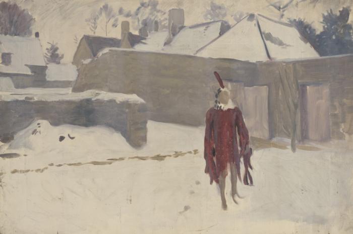 John Singer Sargent Mannikin in the Snow oil painting image